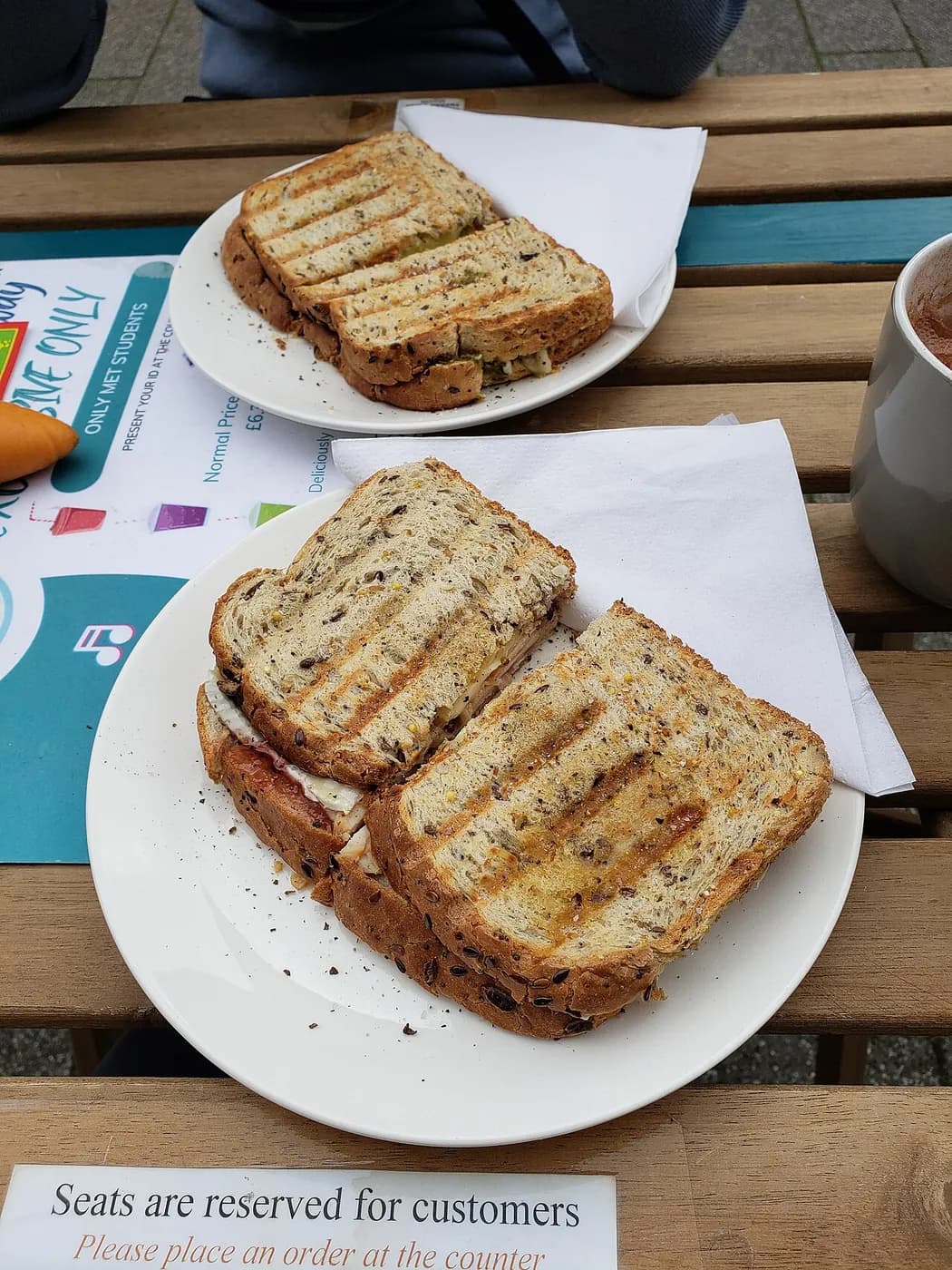 Bacon, Brie & Cranberry Toastie / Panini