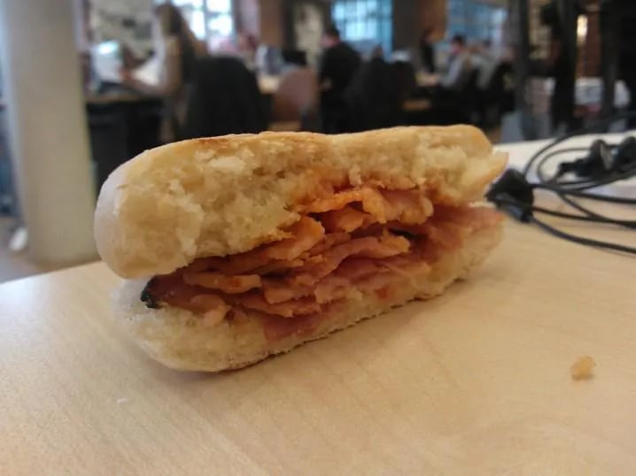 Sausage or Bacon Sandwich / Bap